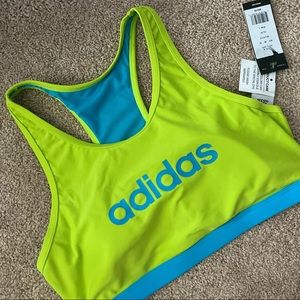 Adidas Swim Racerback Sports Bikini Padded Top NWT Size:Large